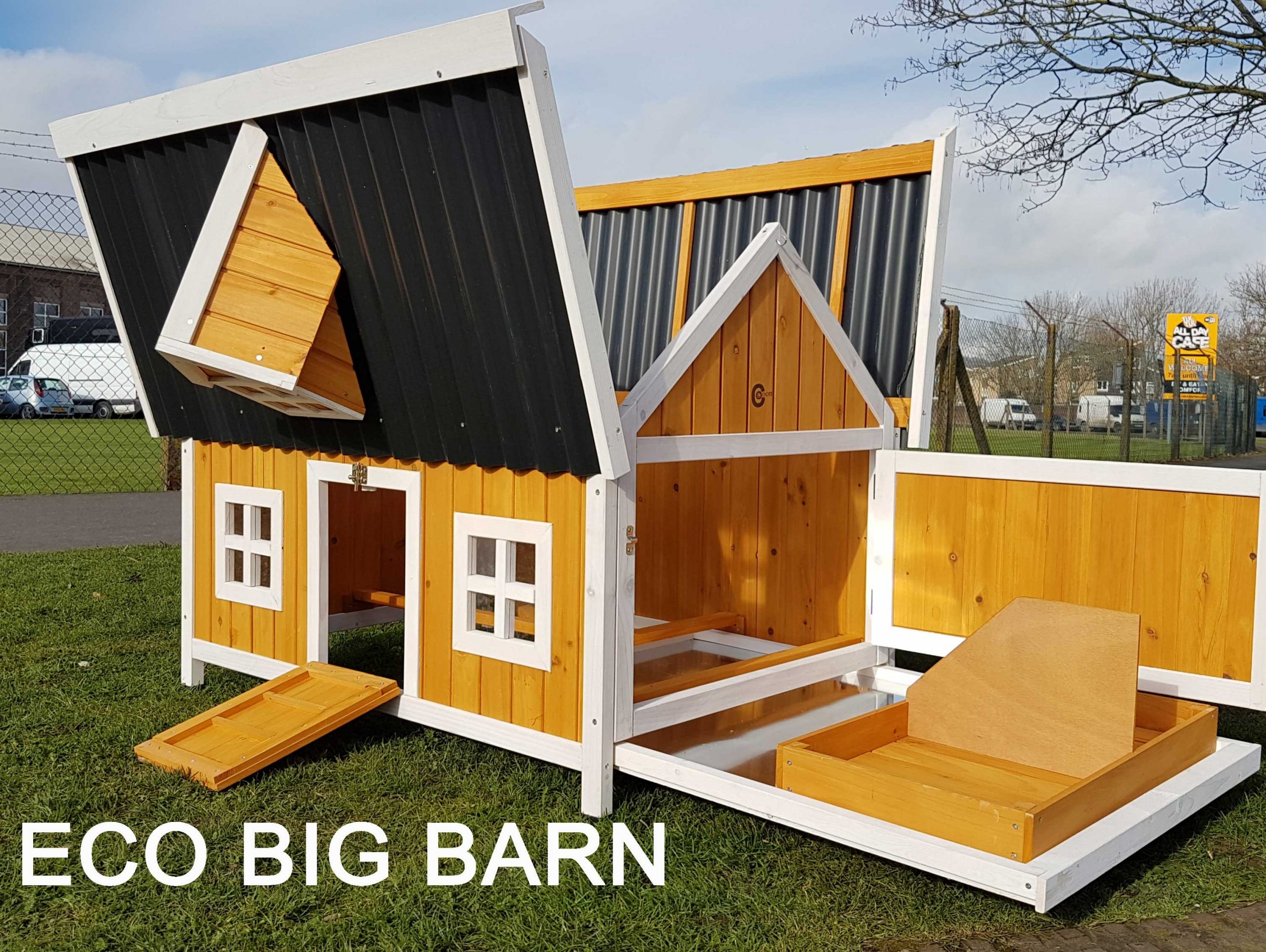 Eco Farm House + Run Chicken coop Coops & Hutches UK