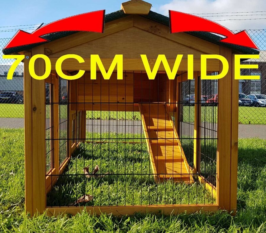 Wider Shadow XXL Natural Rabbit Hutch - Image 4