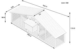 XXL Super Cottage Chicken Coop - Coops & Hutches UK