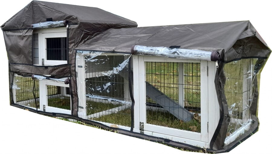 Wider Shadow XXL Natural Rabbit Hutch - Image 3