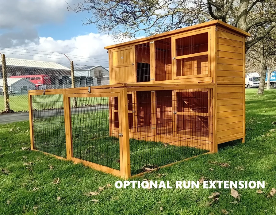Booster Rabbit Xl THUMPER DELUXE XL Rabbit Hutch – Welfare Standard Approved - Coops ...